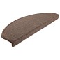 vidaXL Alfombrillas de escalera 10 unidades marrón café 65x24x4 cm vidaXL Alfombrillas de escalera 10 unidades marrón café 65x24x4 cm