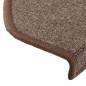 vidaXL Alfombrillas de escalera 10 unidades marrón café 65x24x4 cm vidaXL Alfombrillas de escalera 10 unidades marrón café 65x24x4 cm