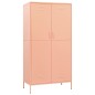vidaXL Armario de acero rosa 90x50x180 cm vidaXL Armario de acero rosa 90x50x180 cm