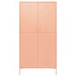 vidaXL Armario de acero rosa 90x50x180 cm vidaXL Armario de acero rosa 90x50x180 cm