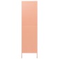 vidaXL Armario de acero rosa 90x50x180 cm vidaXL Armario de acero rosa 90x50x180 cm