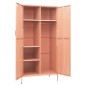 vidaXL Armario de acero rosa 90x50x180 cm vidaXL Armario de acero rosa 90x50x180 cm