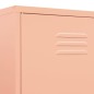 vidaXL Armario de acero rosa 90x50x180 cm vidaXL Armario de acero rosa 90x50x180 cm