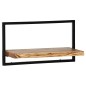 vidaXL Conjunto estantes pared 5 piezas madera maciza acacia y acero