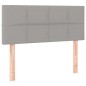 vidaXL Cama box spring con colchón tela gris claro 90x200 cm vidaXL Cama box spring con colchón tela gris claro 90x200 cm