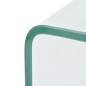 vidaXL Mesa de centro vidrio templado 98x45x30 cm claro vidaXL Mesa de centro vidrio templado 98x45x30 cm claro