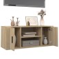 vidaXL Mueble para TV madera contrachapada color roble 100x35x40 cm vidaXL Mueble para TV madera contrachapada color roble 100x35x40 cm