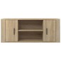 vidaXL Mueble para TV madera contrachapada color roble 100x35x40 cm vidaXL Mueble para TV madera contrachapada color roble 100x35x40 cm