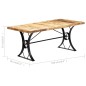 vidaXL Mesa de comedor de madera maciza de mango 180x90x76 cm vidaXL Mesa de comedor de madera maciza de mango 180x90x76 cm