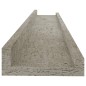 vidaXL Estantes de pared 2 unidades gris hormigón 60x9x3 cm vidaXL Estantes de pared 2 unidades gris hormigón 60x9x3 cm
