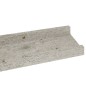 vidaXL Estantes de pared 2 unidades gris hormigón 60x9x3 cm vidaXL Estantes de pared 2 unidades gris hormigón 60x9x3 cm