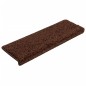 vidaXL Alfombrillas de escalera 10 unidades marrón 65x21x4 cm vidaXL Alfombrillas de escalera 10 unidades marrón 65x21x4 cm