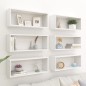vidaXL Estantes cubo de pared 6 uds contrachapada blanco 60x15x23 cm vidaXL Estantes cubo de pared 6 uds contrachapada blanco 60x15x23 cm