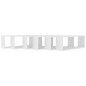 vidaXL Estantes cubo de pared 6 uds contrachapada blanco 60x15x23 cm vidaXL Estantes cubo de pared 6 uds contrachapada blanco 60x15x23 cm