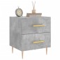vidaXL Mesita de noche madera ingeniería gris hormigón 40x35x47,5 cm vidaXL Mesita de noche madera ingeniería gris hormigón 40x35x47,5 cm