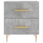vidaXL Mesita de noche madera ingeniería gris hormigón 40x35x47,5 cm vidaXL Mesita de noche madera ingeniería gris hormigón 40x35x47,5 cm