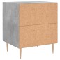 vidaXL Mesita de noche madera ingeniería gris hormigón 40x35x47,5 cm vidaXL Mesita de noche madera ingeniería gris hormigón 40x35x47,5 cm