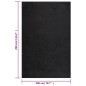 vidaXL Alfombra de pelo largo negro 200x290 cm vidaXL Alfombra de pelo largo negro 200x290 cm