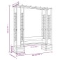 vidaXL Pérgola de jardín con banco y jardineras madera pino impregnada vidaXL Pérgola de jardín con banco y jardineras madera pino impregnada