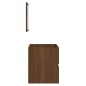 vidaXL Armario de baño con espejo madera contrachapada marrón roble vidaXL Armario de baño con espejo madera contrachapada marrón roble
