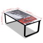 vidaXL Mesa de centro superficie de vidrio con foto de cabina inglesa vidaXL Mesa de centro superficie de vidrio con foto de cabina inglesa
