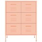 vidaXL Armario de almacenamiento acero rosa 80x35x101,5 cm vidaXL Armario de almacenamiento acero rosa 80x35x101,5 cm