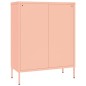 vidaXL Armario de almacenamiento acero rosa 80x35x101,5 cm vidaXL Armario de almacenamiento acero rosa 80x35x101,5 cm