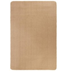 vidaXL Alfombra de yute con reverso de látex gris 180x250 cm