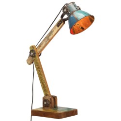 vidaXL Lámpara escritorio industrial redonda multicolor E27 23x18x95cm