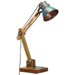 vidaXL Lámpara escritorio industrial redonda multicolor E27 23x18x95cm