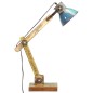 vidaXL Lámpara escritorio industrial redonda multicolor E27 23x18x95cm vidaXL Lámpara escritorio industrial redonda multicolor E27 23x18x95cm