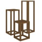 vidaXL Set de bar 3 piezas madera maciza de pino marrón miel vidaXL Set de bar 3 piezas madera maciza de pino marrón miel