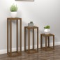 vidaXL Set de bar 3 piezas madera maciza de pino marrón miel vidaXL Set de bar 3 piezas madera maciza de pino marrón miel