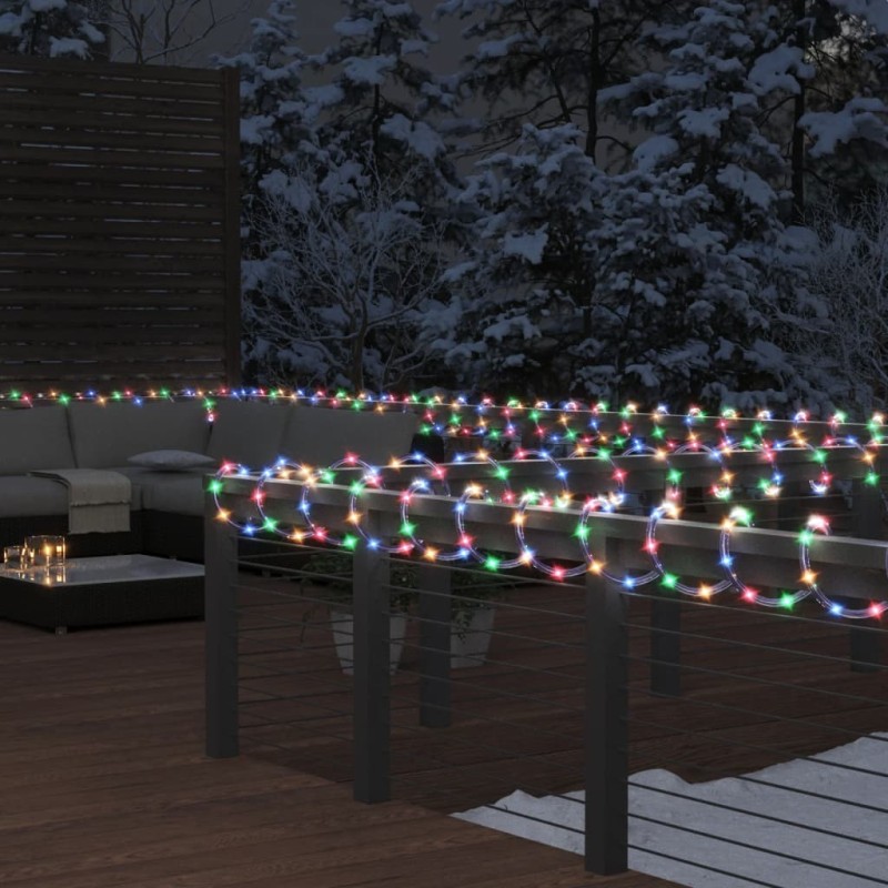 vidaXL Tira de luces con 240 LED de colores PVC 10 m vidaXL Tira de luces con 240 LED de colores PVC 10 m