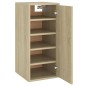 vidaXL Mueble zapatero madera ingeniería roble Sonoma 32x35x70 cm vidaXL Mueble zapatero madera ingeniería roble Sonoma 32x35x70 cm