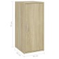 vidaXL Mueble zapatero madera ingeniería roble Sonoma 32x35x70 cm vidaXL Mueble zapatero madera ingeniería roble Sonoma 32x35x70 cm