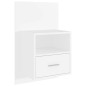 vidaXL Mesita de noche de pared blanca vidaXL Mesita de noche de pared blanca