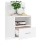 vidaXL Mesita de noche de pared blanca vidaXL Mesita de noche de pared blanca