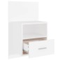 vidaXL Mesita de noche de pared blanca vidaXL Mesita de noche de pared blanca