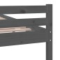 vidaXL Estructura de cama madera maciza gris 90x200 cm vidaXL Estructura de cama madera maciza gris 90x200 cm