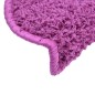 vidaXL Alfombrillas de escalera 10 unidades violeta 65x21x4 cm vidaXL Alfombrillas de escalera 10 unidades violeta 65x21x4 cm