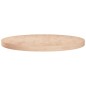 vidaXL Superficie de mesa redonda madera de roble sin tratar Ø60x4 cm