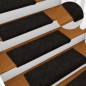 vidaXL Alfombras de peldaños de escalera 15 uds negro 65x21x4 cm vidaXL Alfombras de peldaños de escalera 15 uds negro 65x21x4 cm