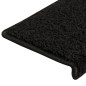 vidaXL Alfombras de peldaños de escalera 15 uds negro 65x21x4 cm vidaXL Alfombras de peldaños de escalera 15 uds negro 65x21x4 cm