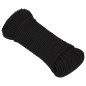 vidaXL Cuerda de trabajo poliéster negro 4 mm 100 m vidaXL Cuerda de trabajo poliéster negro 4 mm 100 m