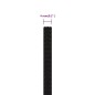 vidaXL Cuerda de trabajo poliéster negro 4 mm 100 m vidaXL Cuerda de trabajo poliéster negro 4 mm 100 m