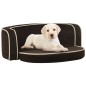 vidaXL Sofá plegable para perros cojín lavable felpa marrón 73x67x26cm vidaXL Sofá plegable para perros cojín lavable felpa marrón 73x67x26cm