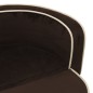 vidaXL Sofá plegable para perros cojín lavable felpa marrón 73x67x26cm vidaXL Sofá plegable para perros cojín lavable felpa marrón 73x67x26cm