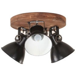 vidaXL Lámpara de techo industrial negra 25 W 42x27 cm E27