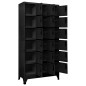 vidaXL Taquilla de acero negro 90x40x180 cm vidaXL Taquilla de acero negro 90x40x180 cm